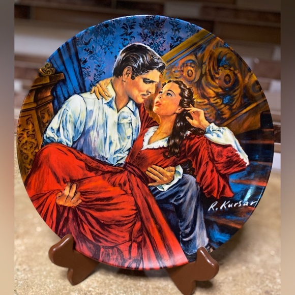 Gone With The Wind Collectable Plate, Knowles Fine China, By Raymond Kursar - Picture 2 of 3